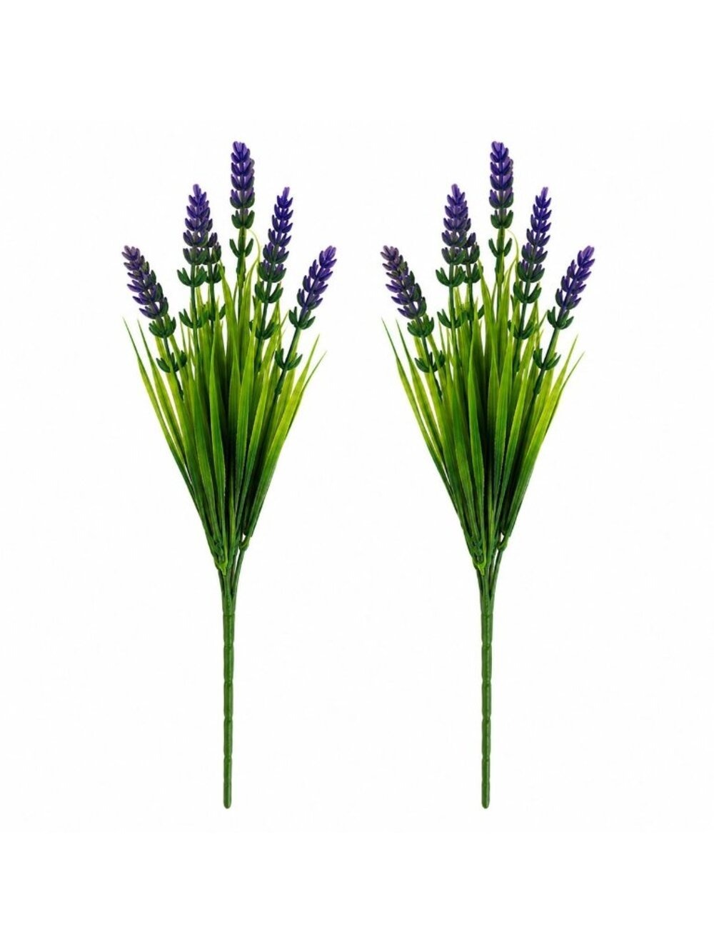 Farmhouse Lavender Bunches Set of 2 Artificial Lavender Flowers UV Resistant
